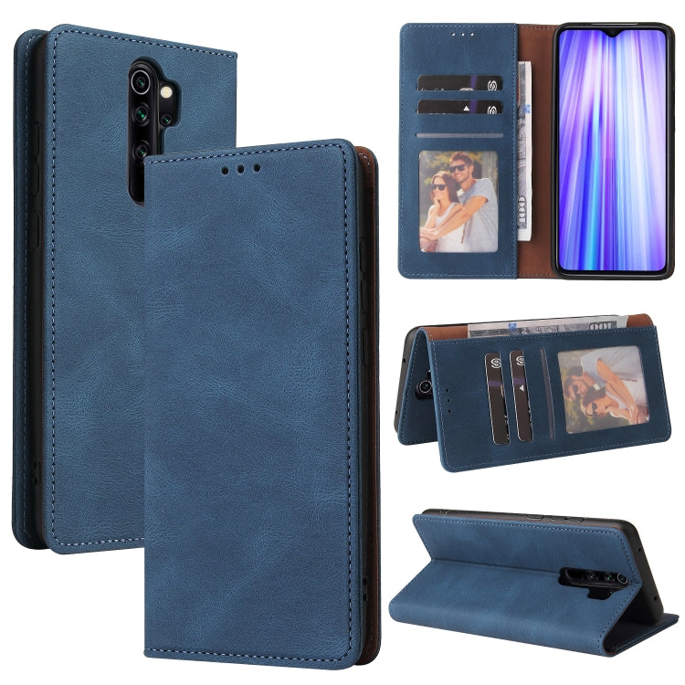 Simple Suction Closure Horizontal Flip Leather Case with Holder & Card Slot & Wallet, For Xiaomi Redmi Note 8T, For Xiaomi Redmi Note 9 / 10X 4G, For Xiaomi Redmi Note 8, For Xiaomi Redmi Note 8 Pro, For Xiaomi Redmi Note 10, For Xiaomi Redmi Note 10 Pro