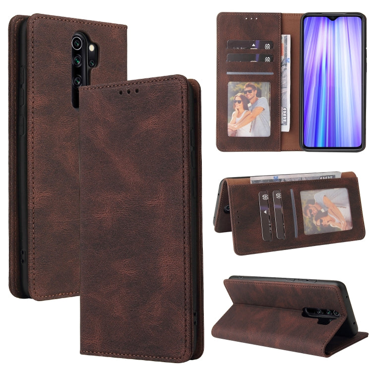 Simple Suction Closure Horizontal Flip Leather Case with Holder & Card Slot & Wallet, For Xiaomi Redmi Note 8T, For Xiaomi Redmi Note 9 / 10X 4G, For Xiaomi Redmi Note 8, For Xiaomi Redmi Note 8 Pro, For Xiaomi Redmi Note 10, For Xiaomi Redmi Note 10 Pro