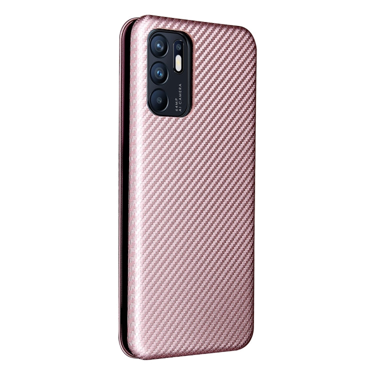 Carbon Fiber Texture Magnetic Horizontal Flip TPU + PC + PU Leather Case with Card Slot, For OPPO Reno6 4G, For Motorola Edge (2021), For Motorola Moto G60S