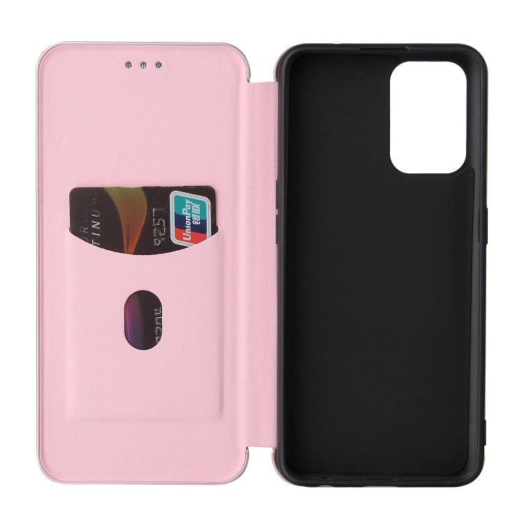 Carbon Fiber Texture Magnetic Horizontal Flip TPU + PC + PU Leather Case with Card Slot, For OPPO Reno6 4G, For Motorola Edge (2021), For Motorola Moto G60S