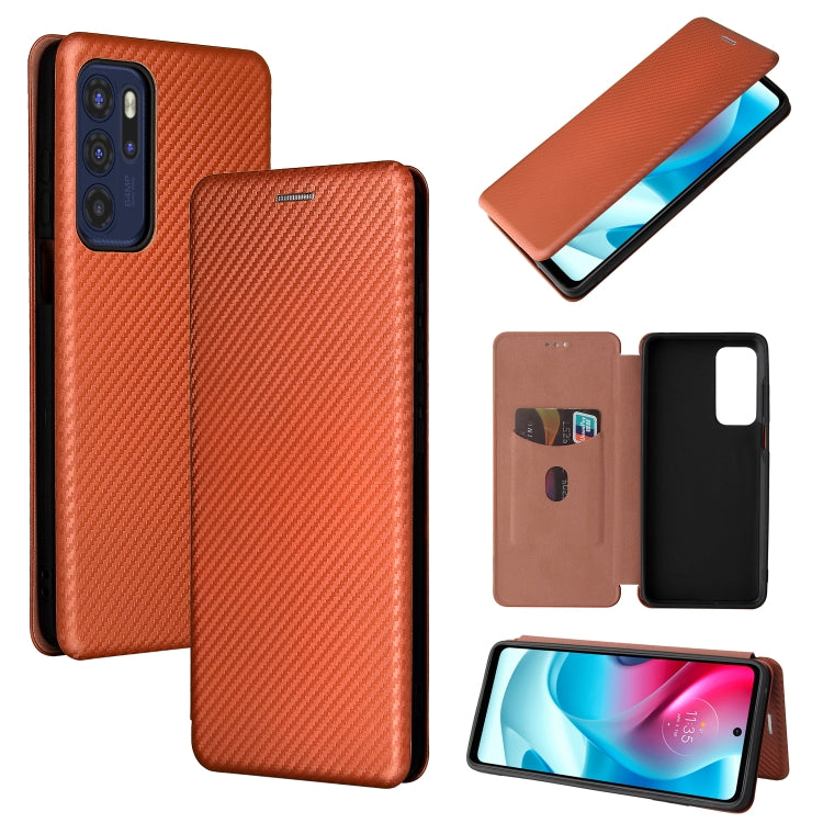 Carbon Fiber Texture Magnetic Horizontal Flip TPU + PC + PU Leather Case with Card Slot, For OPPO Reno6 4G, For Motorola Edge (2021), For Motorola Moto G60S