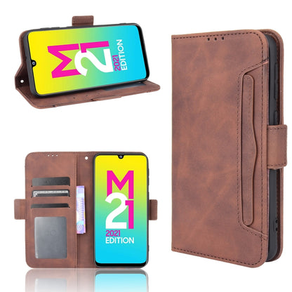 Skin Feel Calf Pattern Horizontal Flip Leather Case with Holder & Card Slots & Photo Frame, For Google Pixel 5a 5G, For Xiaomi Redmi 10, For Nokia C30, For Samsung Galaxy M21 2021