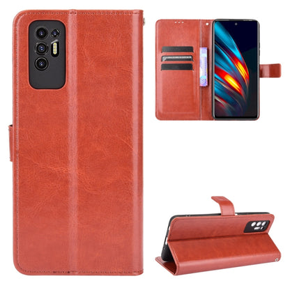 Crazy Horse Texture Horizontal Flip Leather Case with Holder & Card Slots & Lanyard, For Tecno Phantom X, For Tecno Pova 2, For UMIDIGI Bison Pro, For ZTE Axon 30 5G