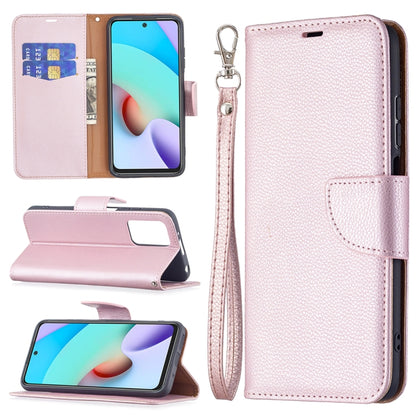 Litchi Texture Pure Color Horizontal Flip PU Leather Case with Holder & Card Slots & Wallet & Lanyard, For Xiaomi Redmi 10