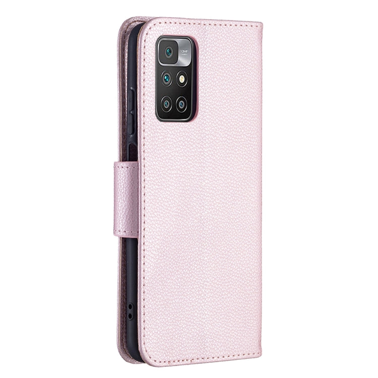 Litchi Texture Pure Color Horizontal Flip PU Leather Case with Holder & Card Slots & Wallet & Lanyard, For Xiaomi Redmi 10