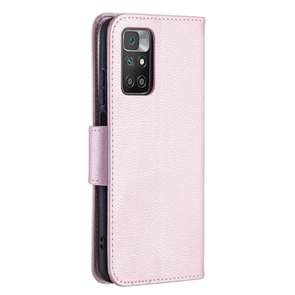 Litchi Texture Pure Color Horizontal Flip PU Leather Case with Holder & Card Slots & Wallet & Lanyard, For Xiaomi Redmi 10