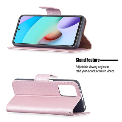 Litchi Texture Pure Color Horizontal Flip PU Leather Case with Holder & Card Slots & Wallet & Lanyard, For Xiaomi Redmi 10