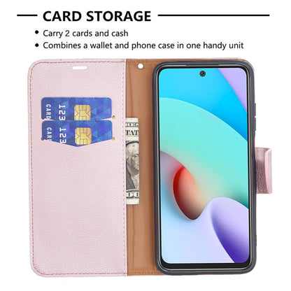 Litchi Texture Pure Color Horizontal Flip PU Leather Case with Holder & Card Slots & Wallet & Lanyard, For Xiaomi Redmi 10