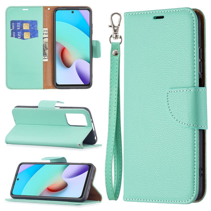 Litchi Texture Pure Color Horizontal Flip PU Leather Case with Holder & Card Slots & Wallet & Lanyard, For Xiaomi Redmi 10