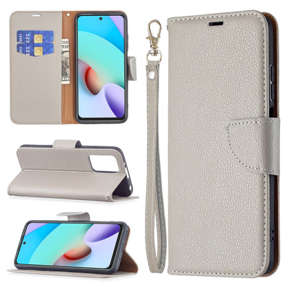 Litchi Texture Pure Color Horizontal Flip PU Leather Case with Holder & Card Slots & Wallet & Lanyard, For Xiaomi Redmi 10