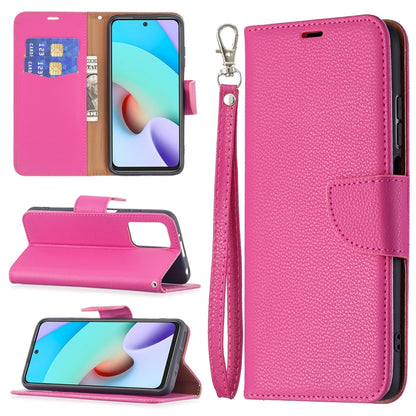 Litchi Texture Pure Color Horizontal Flip PU Leather Case with Holder & Card Slots & Wallet & Lanyard, For Xiaomi Redmi 10