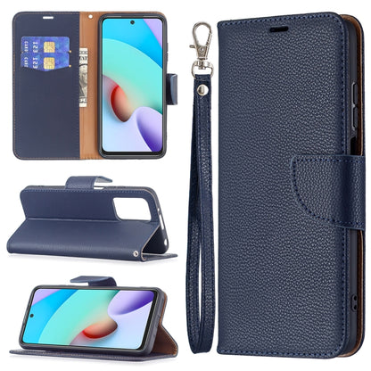 Litchi Texture Pure Color Horizontal Flip PU Leather Case with Holder & Card Slots & Wallet & Lanyard, For Xiaomi Redmi 10