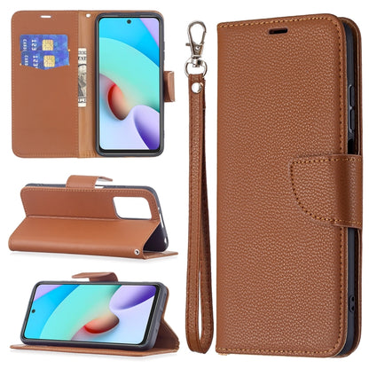 Litchi Texture Pure Color Horizontal Flip PU Leather Case with Holder & Card Slots & Wallet & Lanyard, For Xiaomi Redmi 10