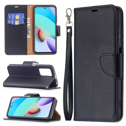 Litchi Texture Pure Color Horizontal Flip PU Leather Case with Holder & Card Slots & Wallet & Lanyard, For Xiaomi Redmi 10