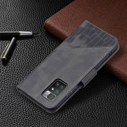 Matching Color Crocodile Texture Horizontal Flip PU Leather Case with Wallet & Holder & Card Slots, For Xiaomi Redmi 10