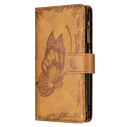 Flying Butterfly Embossing Pattern Zipper Horizontal Flip Leather Case with Holder & Card Slots & Wallet, For Xiaomi Redmi 10