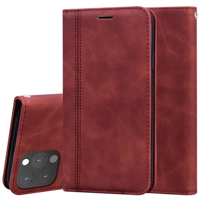 Frosted Business Magnetic Horizontal Flip PU Leather Case with Holder & Card Slot & Lanyard, For iPhone 13 mini, For iPhone 13, For iPhone 13 Pro, For iPhone 13 Pro Max, For Xiaomi Redmi 10