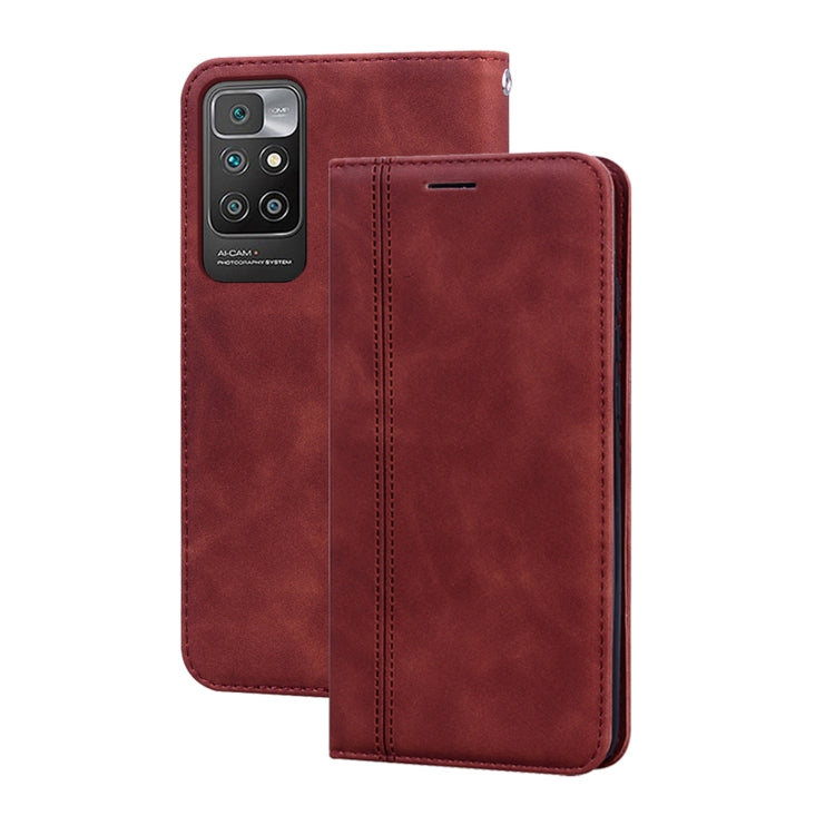 Frosted Business Magnetic Horizontal Flip PU Leather Case with Holder & Card Slot & Lanyard, For iPhone 13 mini, For iPhone 13, For iPhone 13 Pro, For iPhone 13 Pro Max, For Xiaomi Redmi 10