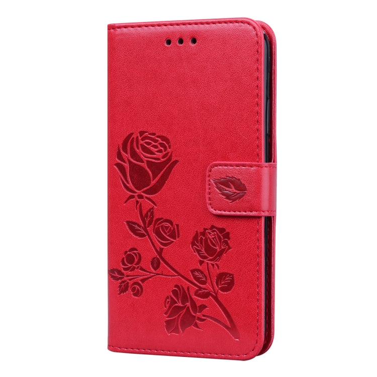 Rose Embossed Horizontal Flip PU Leather Case with Holder & Card Slots & Wallet, For Xiaomi Redmi 10
