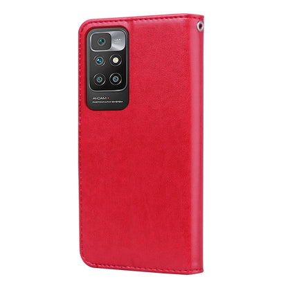 Rose Embossed Horizontal Flip PU Leather Case with Holder & Card Slots & Wallet, For Xiaomi Redmi 10