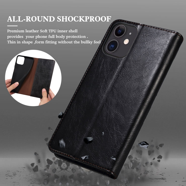Simple Wax Crazy Horse Texture Horizontal Flip Leather Case with Card Slots & Holder & Wallet, For Xiaomi 11T Pro