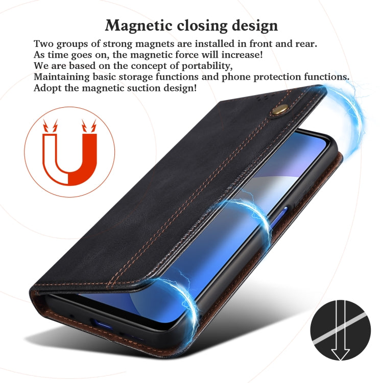 Simple Wax Crazy Horse Texture Horizontal Flip Leather Case with Card Slots & Holder & Wallet, For Xiaomi 11T Pro