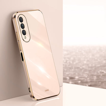 XINLI Straight Edge 6D Electroplate TPU Phone Case, For Samsung Galaxy S21 5G, For Samsung Galaxy S21+ 5G, For Honor X20, For Honor X20 SE, For Samsung Galaxy S21 Ultra 5G, For Xiaomi Mi Mix 4