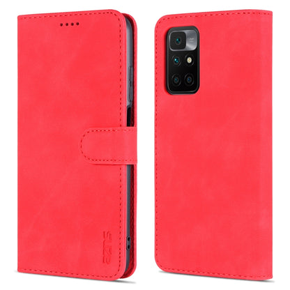 AZNS Skin Feel Calf Texture Horizontal Flip Leather Case with Card Slots & Holder & Wallet, For Xiaomi Redmi 10