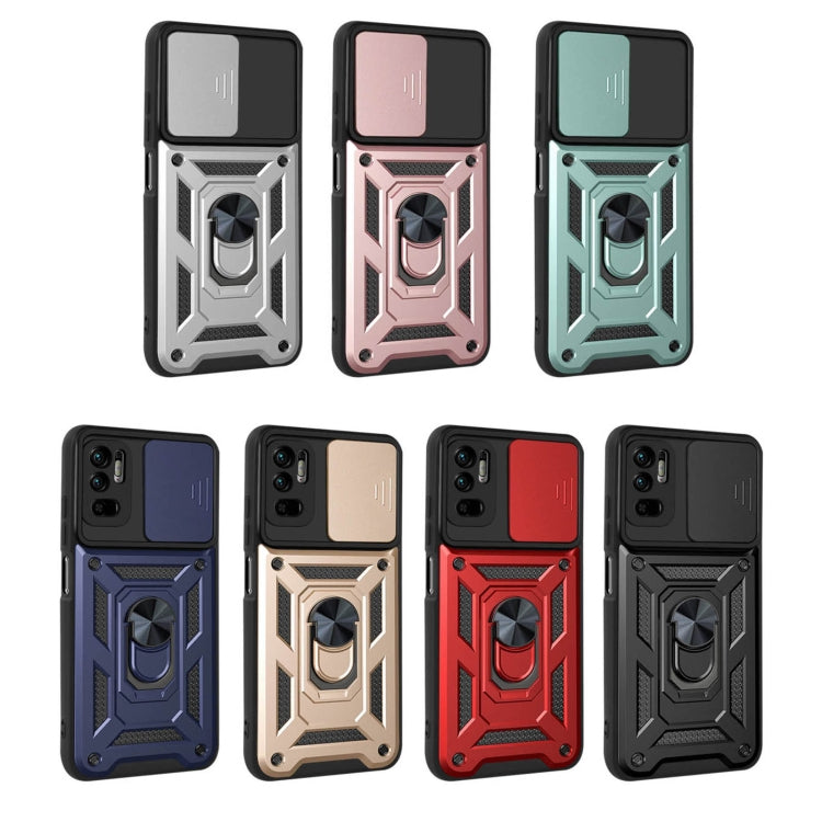 Sliding Camera Cover Design TPU+PC Protective Case, For Xiaomi Redmi Note 10 5G