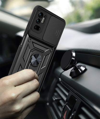 Sliding Camera Cover Design TPU+PC Protective Case, For Xiaomi Redmi Note 10 5G
