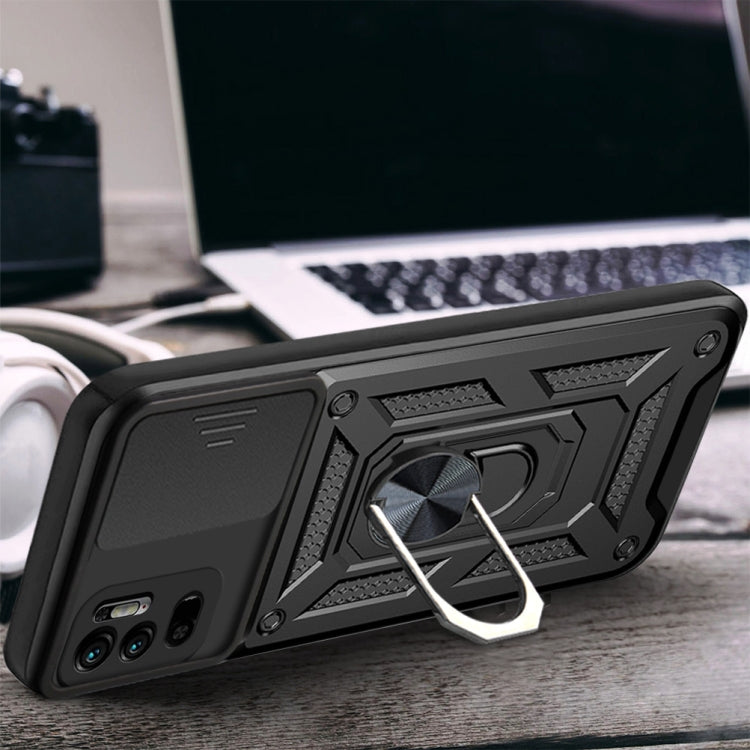 Sliding Camera Cover Design TPU+PC Protective Case, For Xiaomi Redmi Note 10 5G