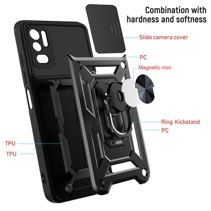 Sliding Camera Cover Design TPU+PC Protective Case, For Xiaomi Redmi Note 10 5G