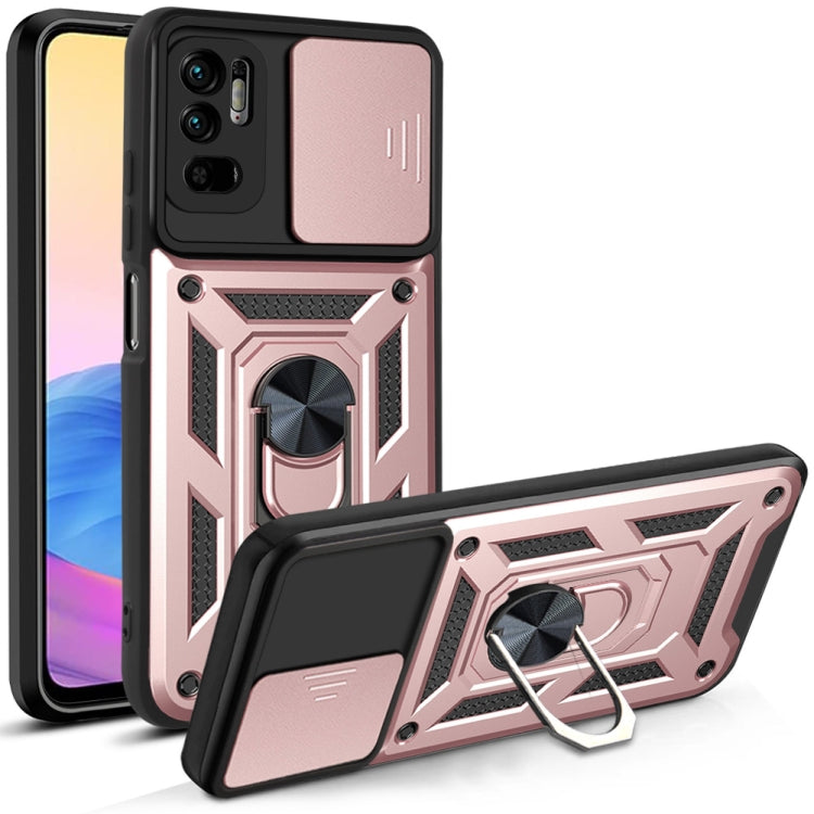 Sliding Camera Cover Design TPU+PC Protective Case, For Xiaomi Redmi Note 10 5G