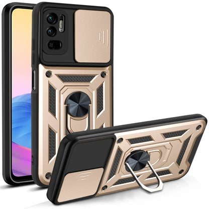 Sliding Camera Cover Design TPU+PC Protective Case, For Xiaomi Redmi Note 10 5G