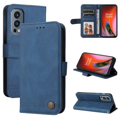 Skin Feel Life Tree Metal Button Horizontal Flip Leather Case with Holder & Card Slot & Wallet & Photo Frame & Strap, For OnePlus Nord 2 5G, For OnePlus Nord CE 5G, For OPPO Realme 7 5G / V5 5G, For Xiaomi Redmi 10