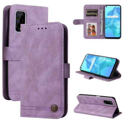 Skin Feel Life Tree Metal Button Horizontal Flip Leather Case with Holder & Card Slot & Wallet & Photo Frame & Strap, For OnePlus Nord 2 5G, For OnePlus Nord CE 5G, For OPPO Realme 7 5G / V5 5G, For Xiaomi Redmi 10