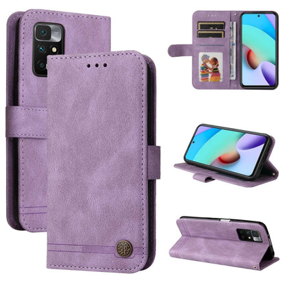 Skin Feel Life Tree Metal Button Horizontal Flip Leather Case with Holder & Card Slot & Wallet & Photo Frame & Strap, For OnePlus Nord 2 5G, For OnePlus Nord CE 5G, For OPPO Realme 7 5G / V5 5G, For Xiaomi Redmi 10