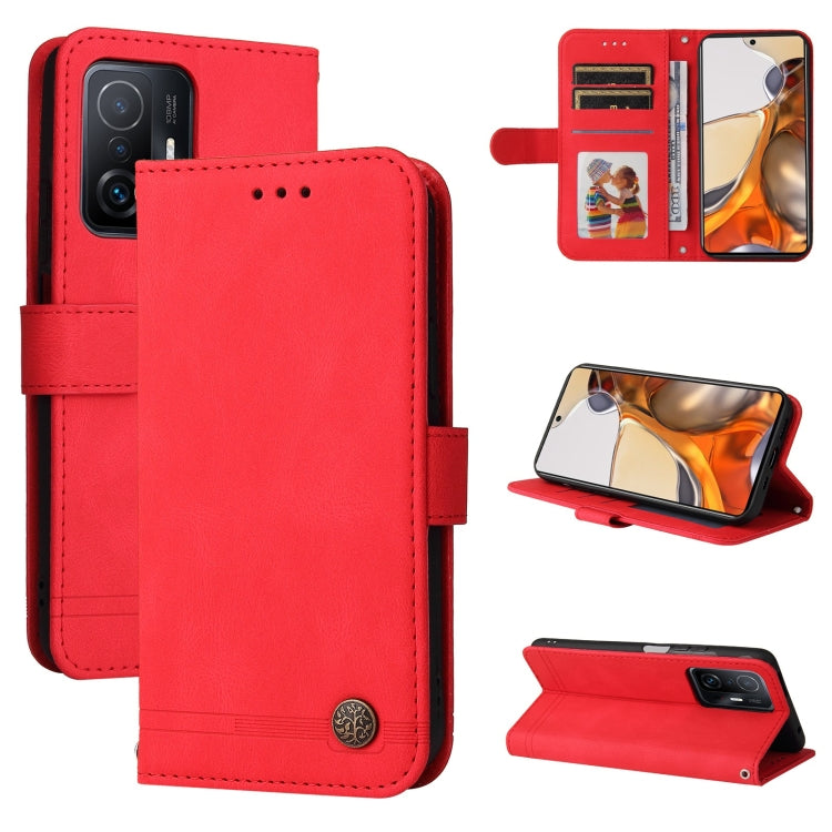 Skin Feel Life Tree Metal Button Horizontal Flip Leather Case with Holder & Card Slot & Wallet & Photo Frame & Strap, For Xiaomi Mi 11T Pro / Mi 11T, For Samsung Galaxy A02s 164mm EU Version, For Samsung Galaxy A02s 166mm US Version                    ...