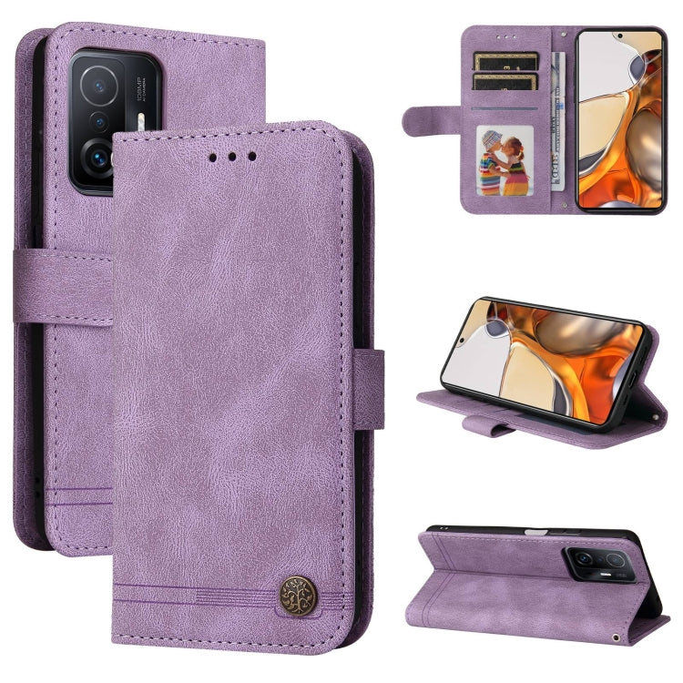 Skin Feel Life Tree Metal Button Horizontal Flip Leather Case with Holder & Card Slot & Wallet & Photo Frame & Strap, For Xiaomi Mi 11T Pro / Mi 11T, For Samsung Galaxy A02s 164mm EU Version, For Samsung Galaxy A02s 166mm US Version                    ...