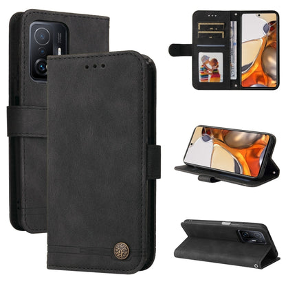 Skin Feel Life Tree Metal Button Horizontal Flip Leather Case with Holder & Card Slot & Wallet & Photo Frame & Strap, For Xiaomi Mi 11T Pro / Mi 11T, For Samsung Galaxy A02s 164mm EU Version, For Samsung Galaxy A02s 166mm US Version                    ...