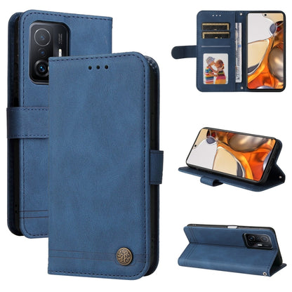 Skin Feel Life Tree Metal Button Horizontal Flip Leather Case with Holder & Card Slot & Wallet & Photo Frame & Strap, For Xiaomi Mi 11T Pro / Mi 11T, For Samsung Galaxy A02s 164mm EU Version, For Samsung Galaxy A02s 166mm US Version                    ...