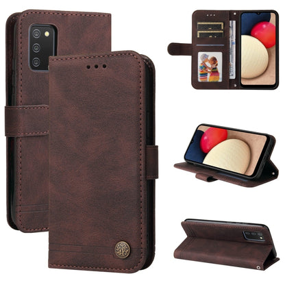 Skin Feel Life Tree Metal Button Horizontal Flip Leather Case with Holder & Card Slot & Wallet & Photo Frame & Strap, For Xiaomi Mi 11T Pro / Mi 11T, For Samsung Galaxy A02s 164mm EU Version, For Samsung Galaxy A02s 166mm US Version                    ...