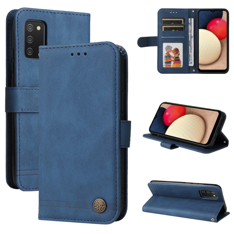 Skin Feel Life Tree Metal Button Horizontal Flip Leather Case with Holder & Card Slot & Wallet & Photo Frame & Strap, For Xiaomi Mi 11T Pro / Mi 11T, For Samsung Galaxy A02s 164mm EU Version, For Samsung Galaxy A02s 166mm US Version                    ...