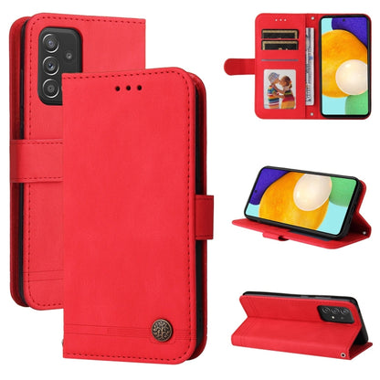 Skin Feel Life Tree Metal Button Horizontal Flip Leather Case with Holder & Card Slot & Wallet & Photo Frame & Strap, For Samsung Galaxy A52 5G / 4G / A52s, For Samsung Galaxy A72 5G / 4G