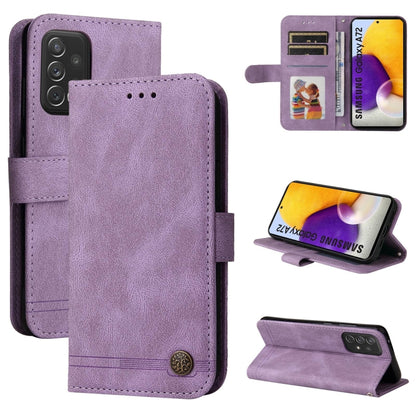 Skin Feel Life Tree Metal Button Horizontal Flip Leather Case with Holder & Card Slot & Wallet & Photo Frame & Strap, For Samsung Galaxy A52 5G / 4G / A52s, For Samsung Galaxy A72 5G / 4G