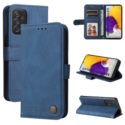 Skin Feel Life Tree Metal Button Horizontal Flip Leather Case with Holder & Card Slot & Wallet & Photo Frame & Strap, For Samsung Galaxy A52 5G / 4G / A52s, For Samsung Galaxy A72 5G / 4G