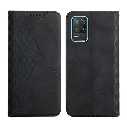 Diamond Pattern Splicing Skin Feel Magnetic Horizontal Flip Leather Case with Card Slots & Holder & Wallet, For OPPO A16s / A16 / A54s / A53s 5G / A55 5G, For OPPO Realme V13 5G / Realme 8 5G, For Xiaomi Redmi 10                                        ...