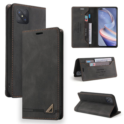 Skin Feel Anti-theft Brush Horizontal Flip Leather Case with Holder & Card Slots & Wallet, For OPPO F17 Pro, For OPPO A15s / A15, For OPPO A52 / A72 / A92, For OPPO A53 / A32 / A53S, For OPPO A72 5G, For OPPO A92S