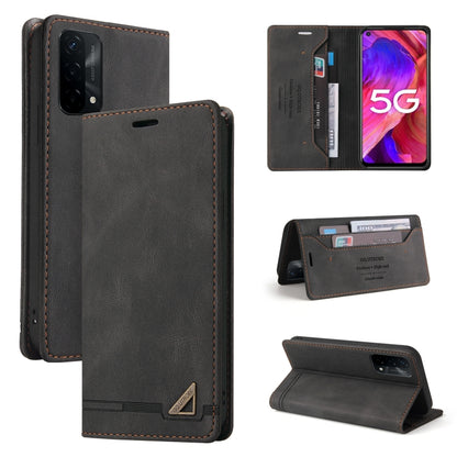 Skin Feel Anti-theft Brush Horizontal Flip Leather Case with Holder & Card Slots & Wallet, For OPPO A93 5G, For OPPO A94, For OPPO F17, For OPPO F19 / A74, For OPPO Find X3 Pro, For OPPO Realme 7 Pro