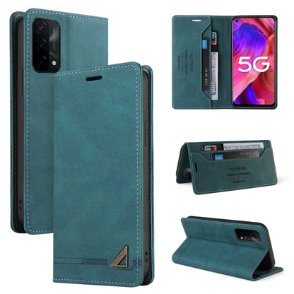 Skin Feel Anti-theft Brush Horizontal Flip Leather Case with Holder & Card Slots & Wallet, For OPPO A93 5G, For OPPO A94, For OPPO F17, For OPPO F19 / A74, For OPPO Find X3 Pro, For OPPO Realme 7 Pro